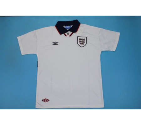 England 1994 World Cup Home White Soccer Jersey